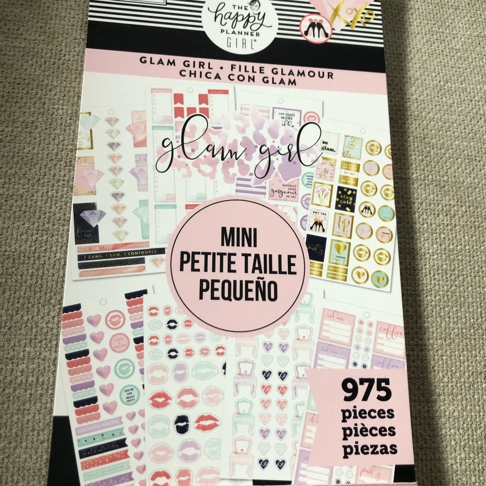 Happy Planner Glam Girl sticker pack 🎀🎀